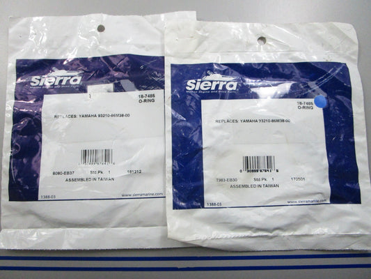 *NEW* (LOT OF 2) 0810 Sierra O-Ring 18-7485 Replaces: Yamaha 93210-86M38-00