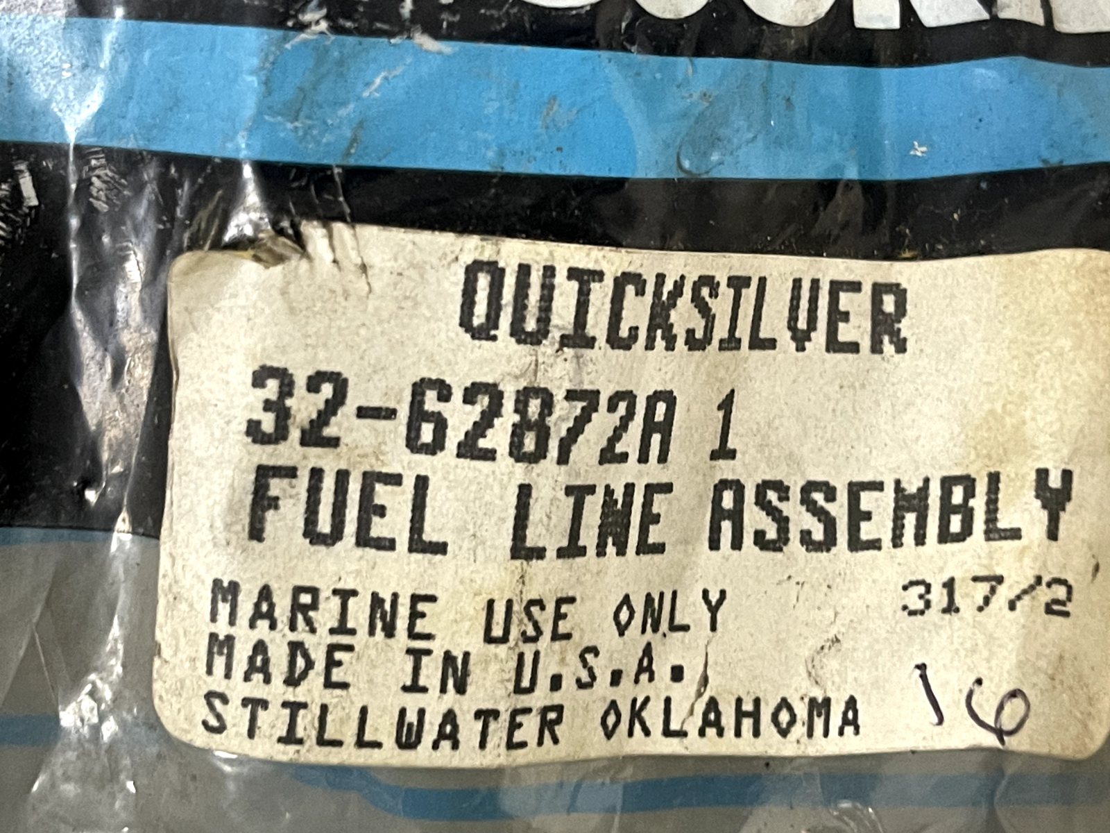 *NEW OEM* 0670 Mercury Quicksilver Fuel Line Assembly 32-62872A1 62872A1