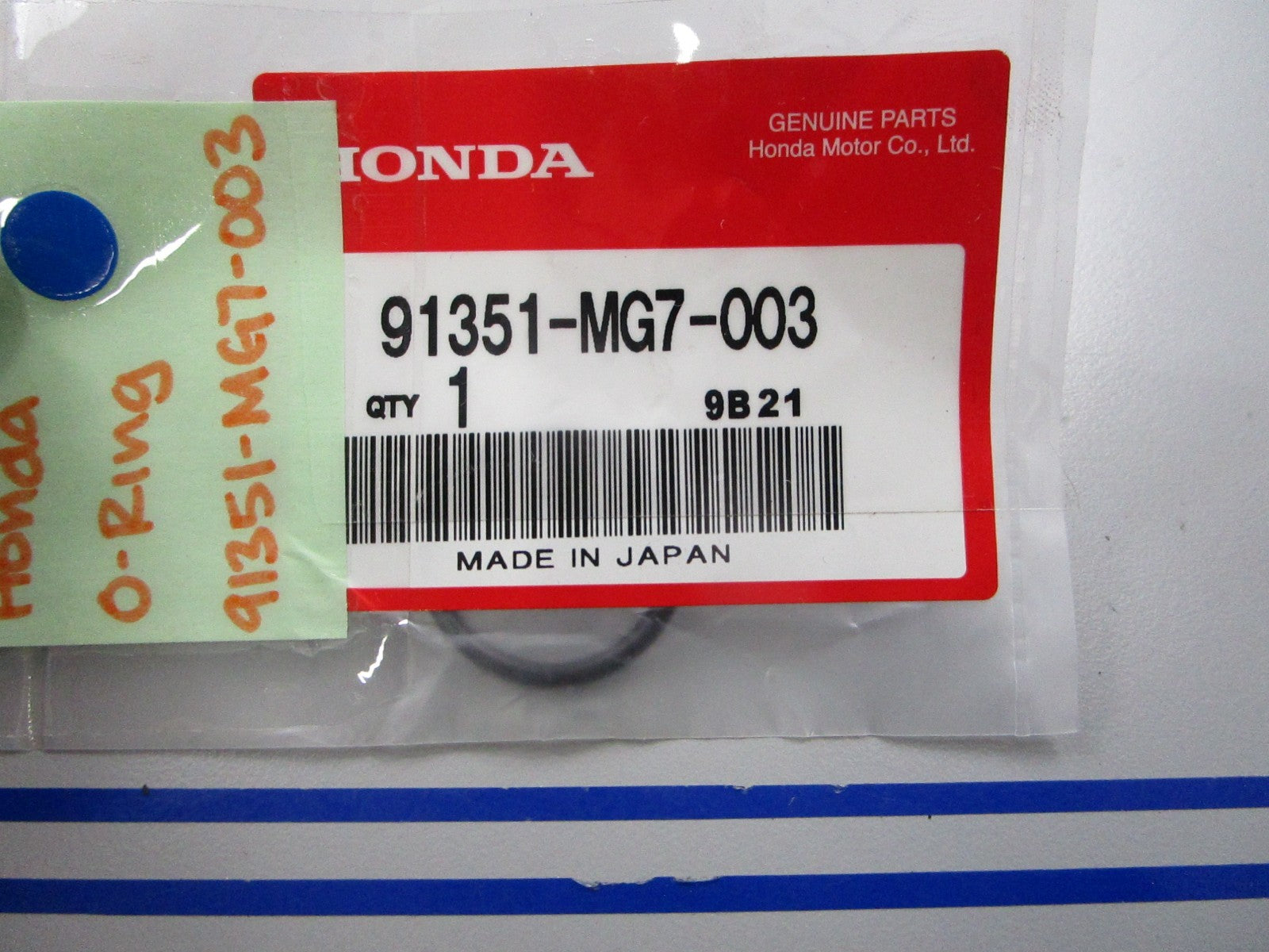 *NEW OEM* 0810 Honda O-Ring 91351-MG7-003