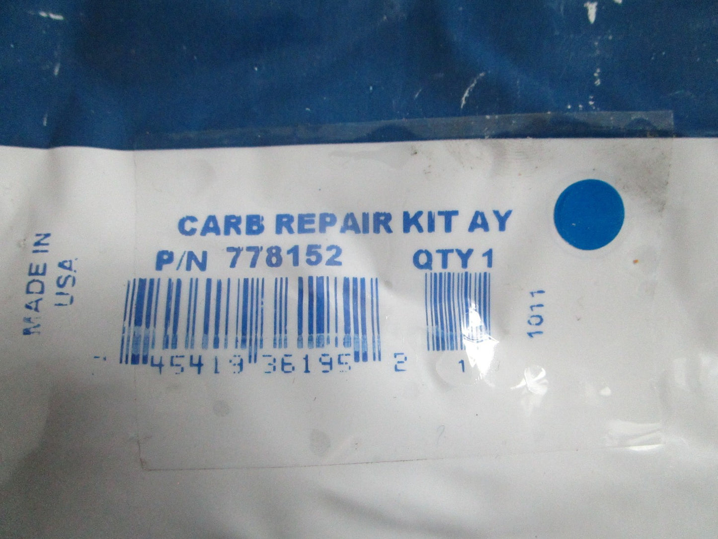 NEW OEM 778152 0778152 OMC Johnson Evinrude Carburetor Repair Kit 0820