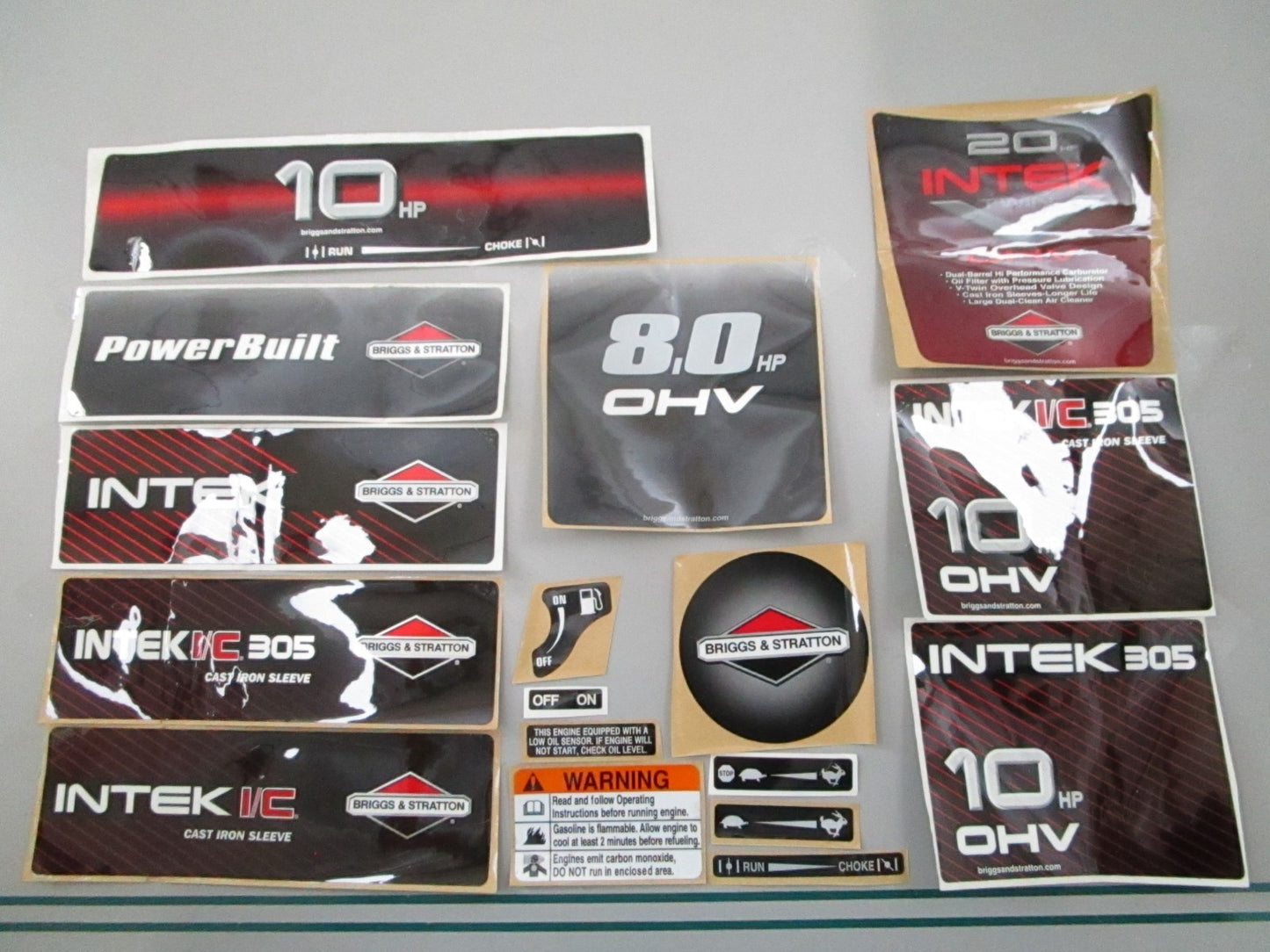 NEW OEM 695442 Briggs & Stratton Label Kit 0810
