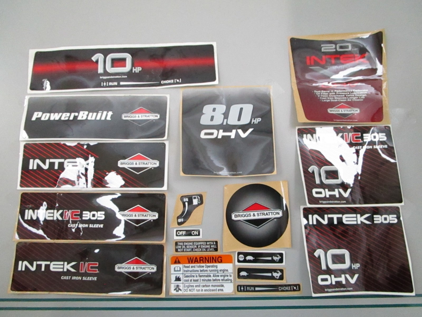 NEW OEM 695442 Briggs & Stratton Label Kit 0810