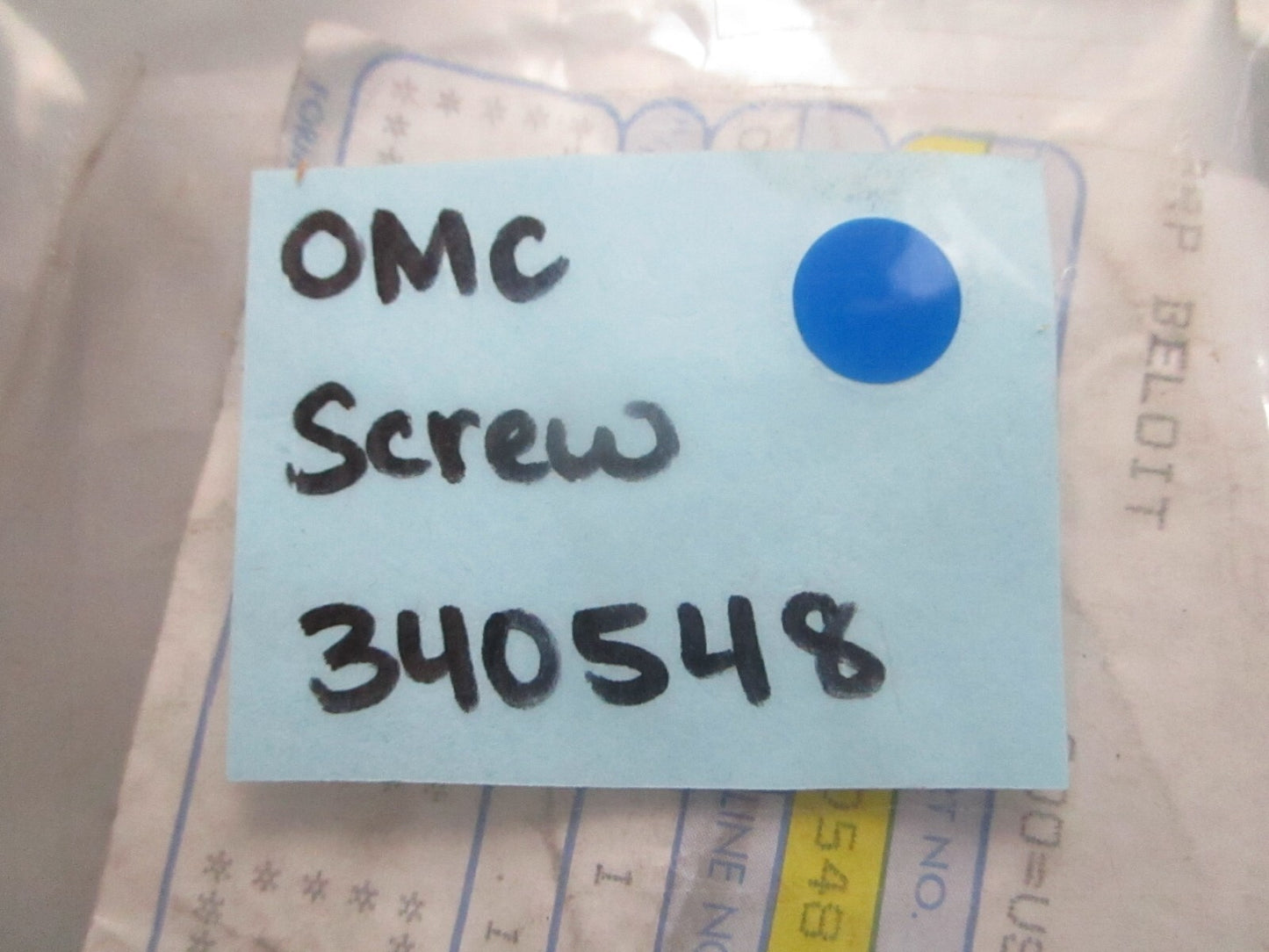 *NEW OEM* 0810 OMC Johnson Evinrude Screw 340548 0340548