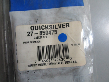 *NEW OEM* 0810 Mercury Quicksilver Gasket Set 27-850475