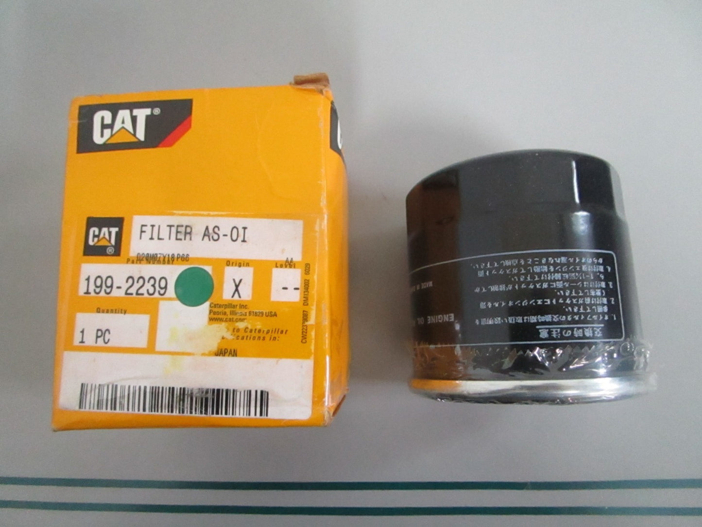 Caterpillar 199-2239 Filter Oil Mini Excavator 302.5C 303CR 304CR NEW OEM 0820