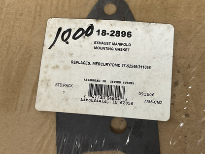 *NEW* 0670 Sierra Exhaust Manifold Gasket 18-2896 Replaces: Mercury 27-52546