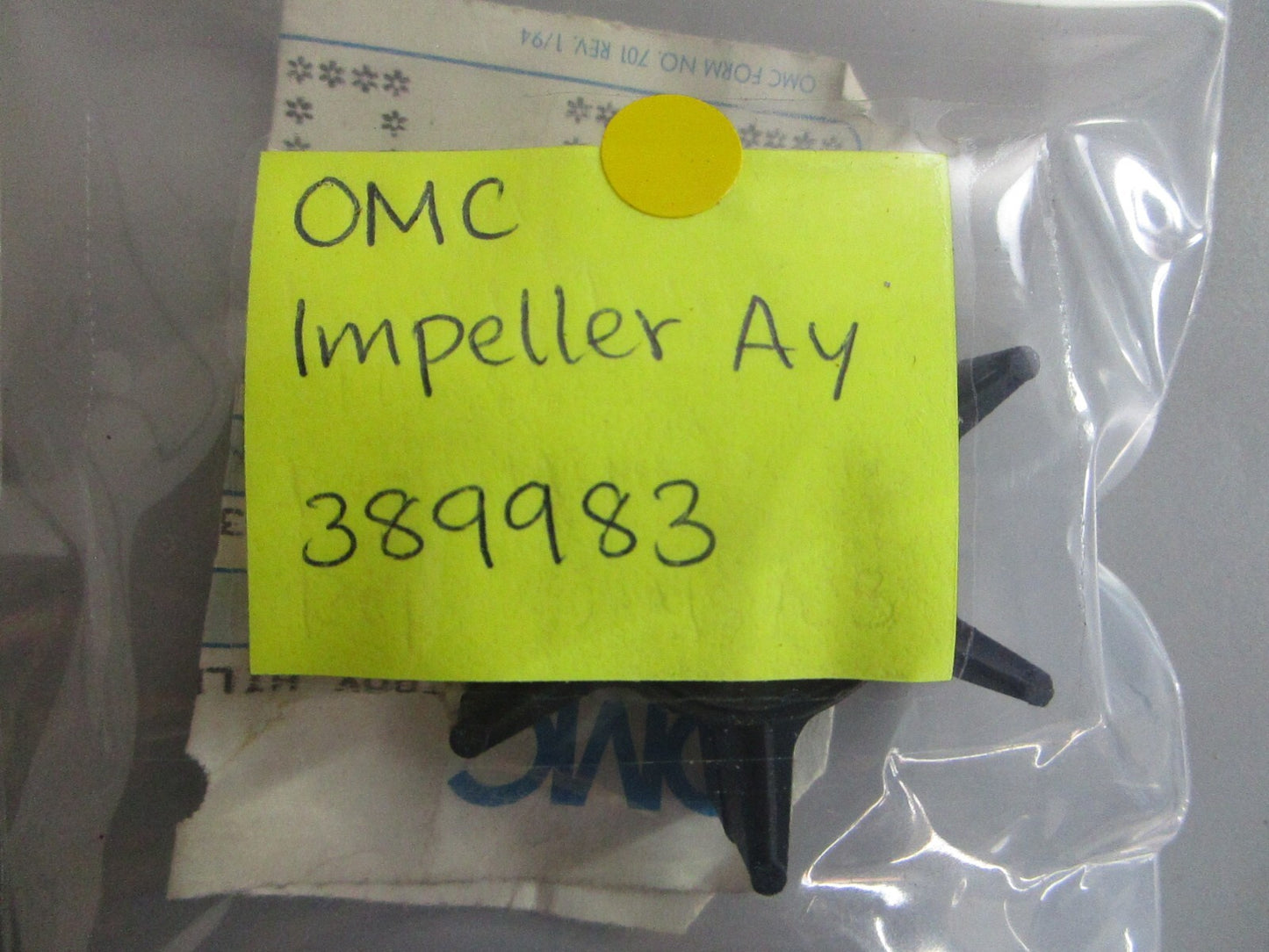 *NEW OEM* 0810 OMC Johnson Evinrude Impeller Assembly 389983 0389983