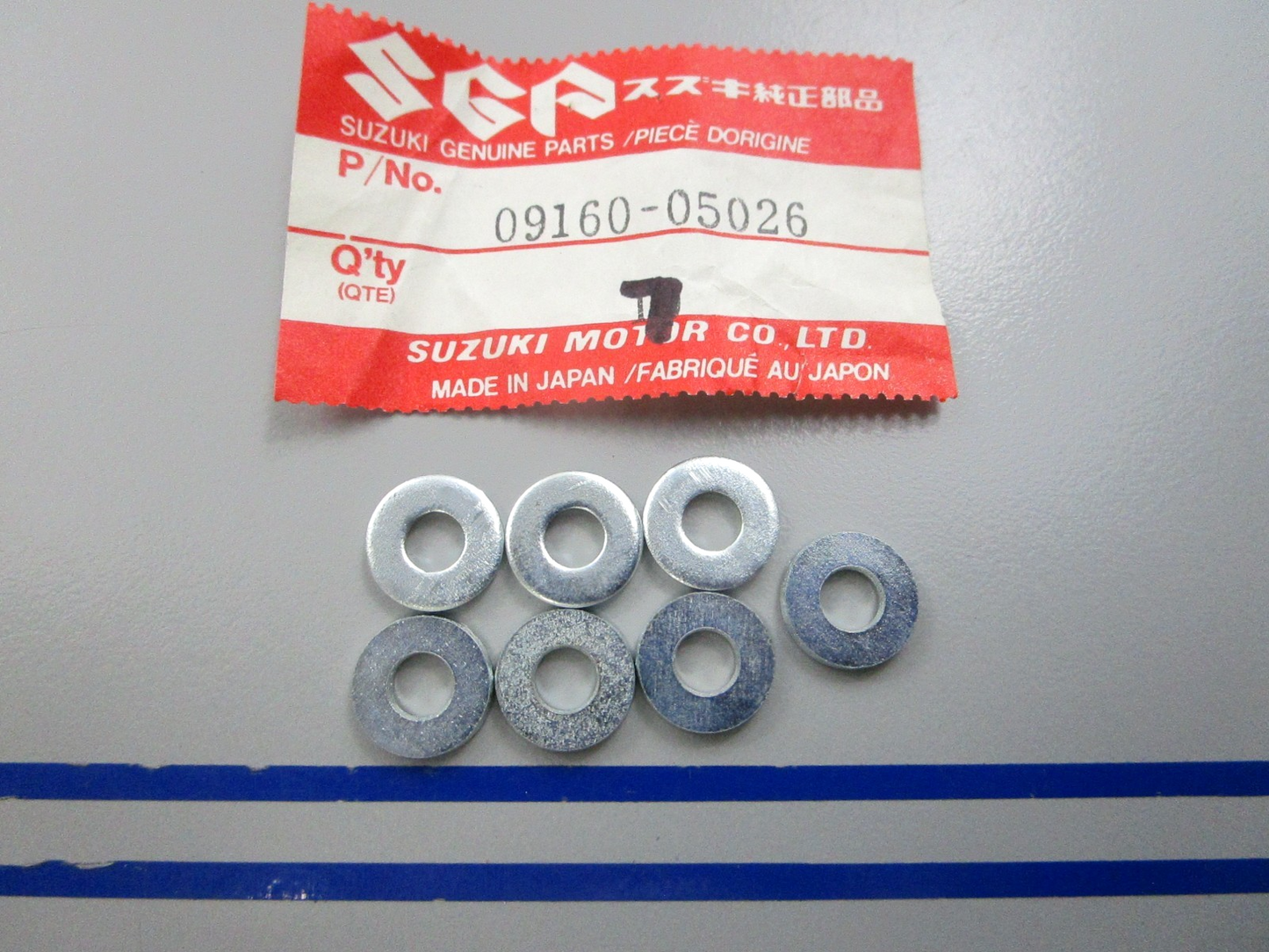 NEW OEM (LOT OF 7) 09160-05026 Suzuki Washer 0810