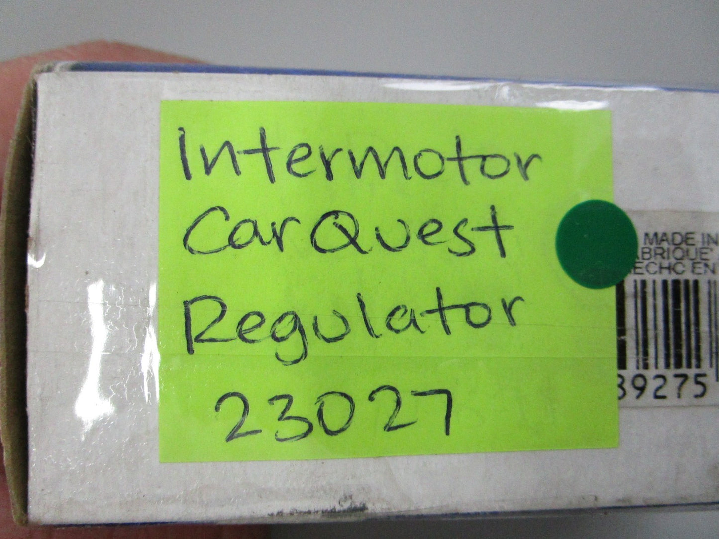 NEW 23027 Intermotor CarQuest Regulator 0810