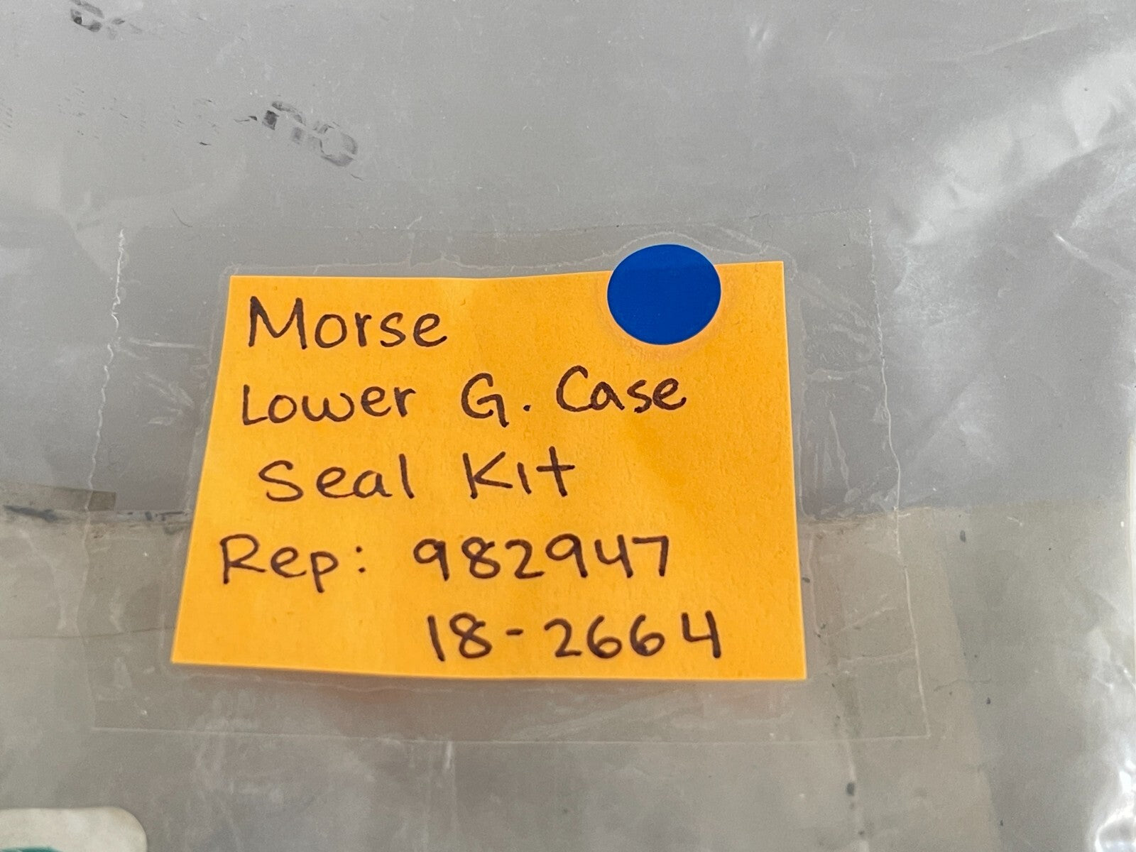 *NEW* 0810 Morse Lower Gearcase Seal Kit 084 Replaces: 982947 18-2664