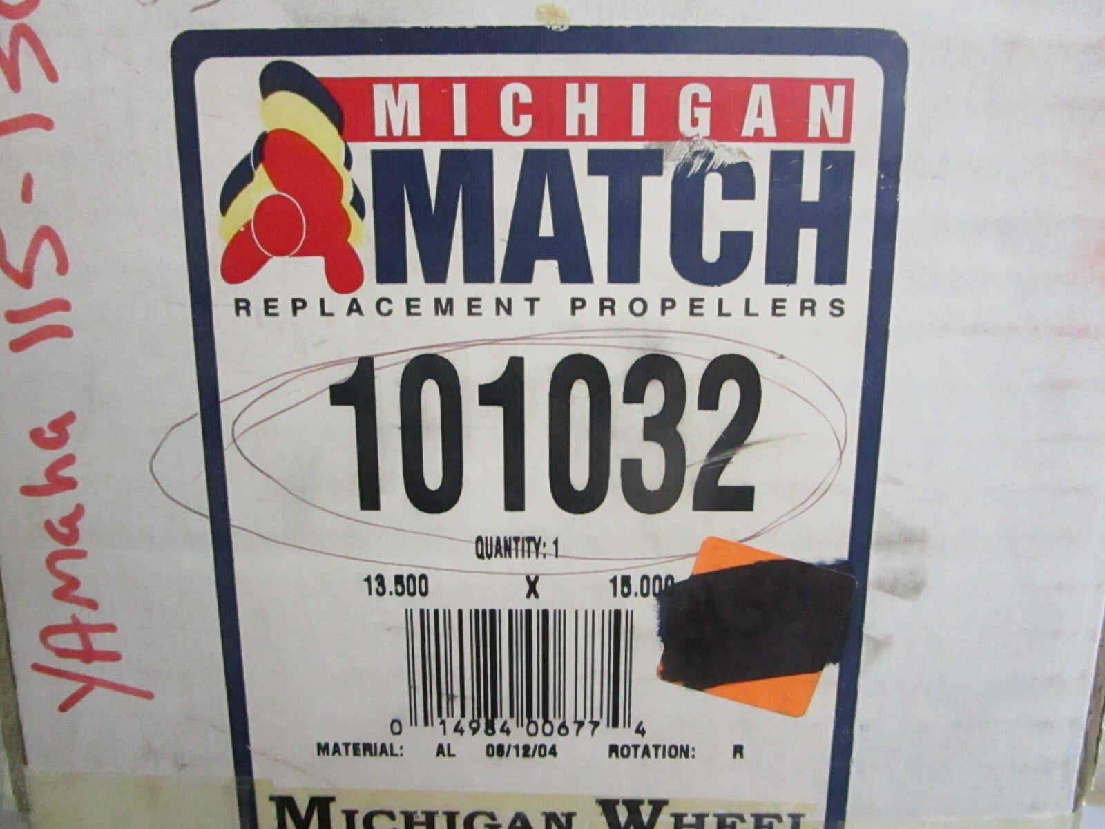 *NEW* 0820 Michigan 50 - 130HP 13.5 × 15 RH Propeller 101032