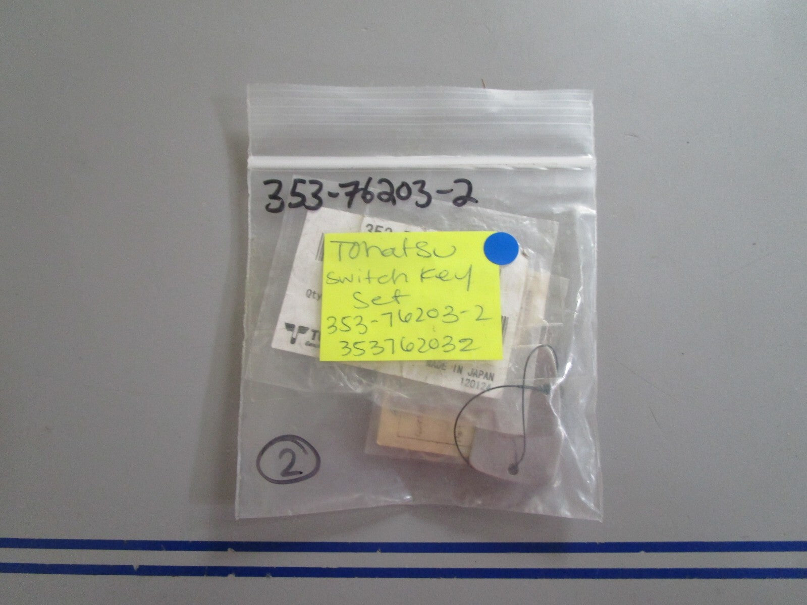 *NEW OEM* 0810 Tohatsu Switch Key set 353-76203-2 353762032
