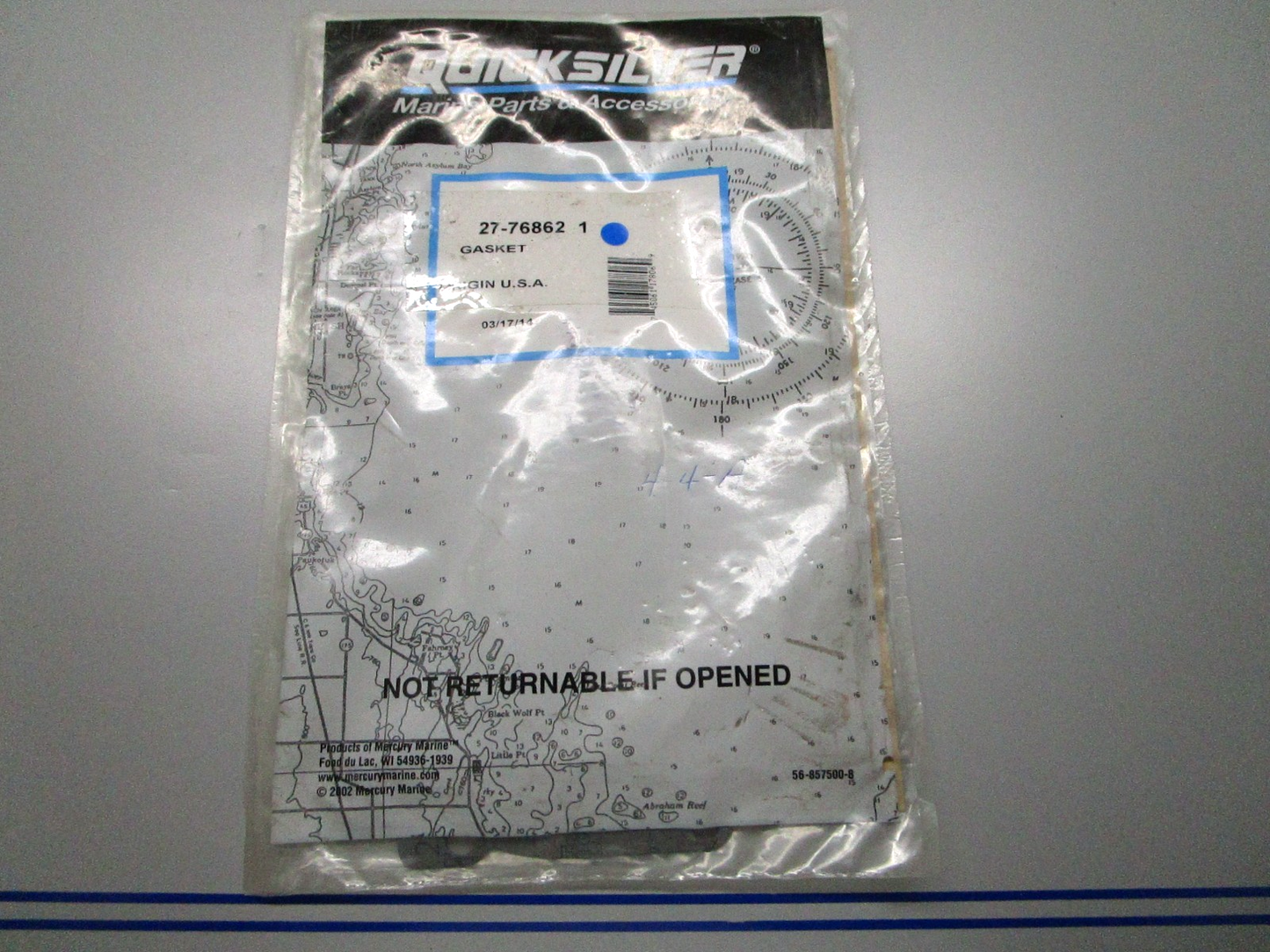 *NEW OEM* 0810 Mercury Quicksilver Gasket 27-76862 1