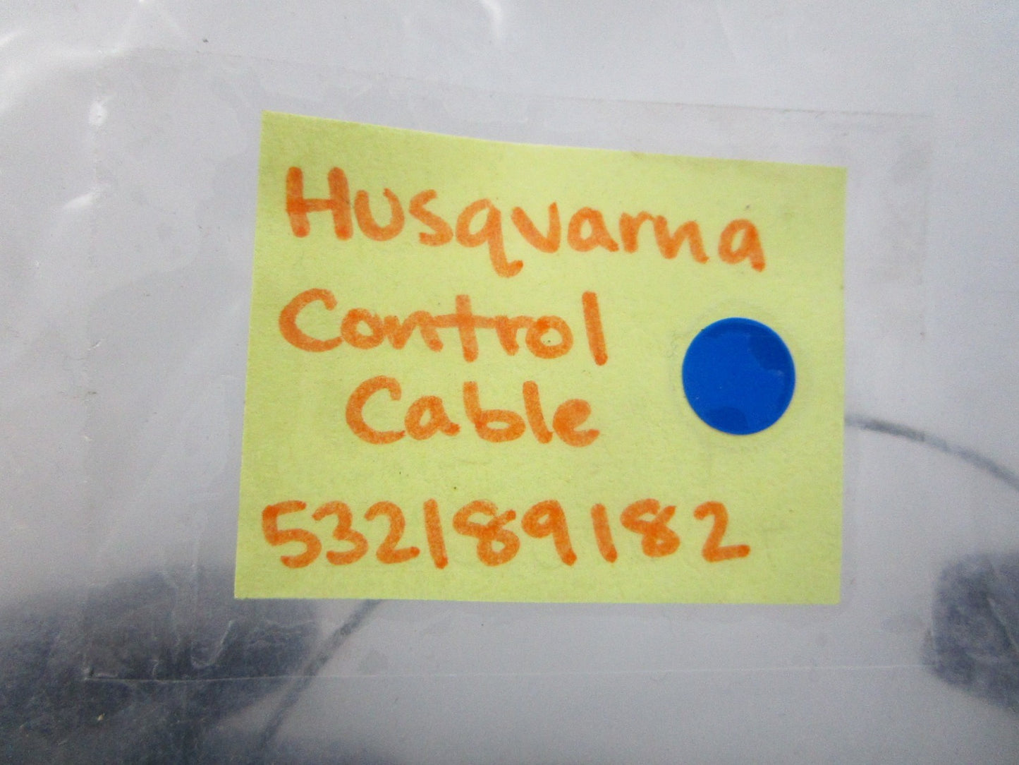 NEW OEM 532189182 Husqvarna Control Cable 0810
