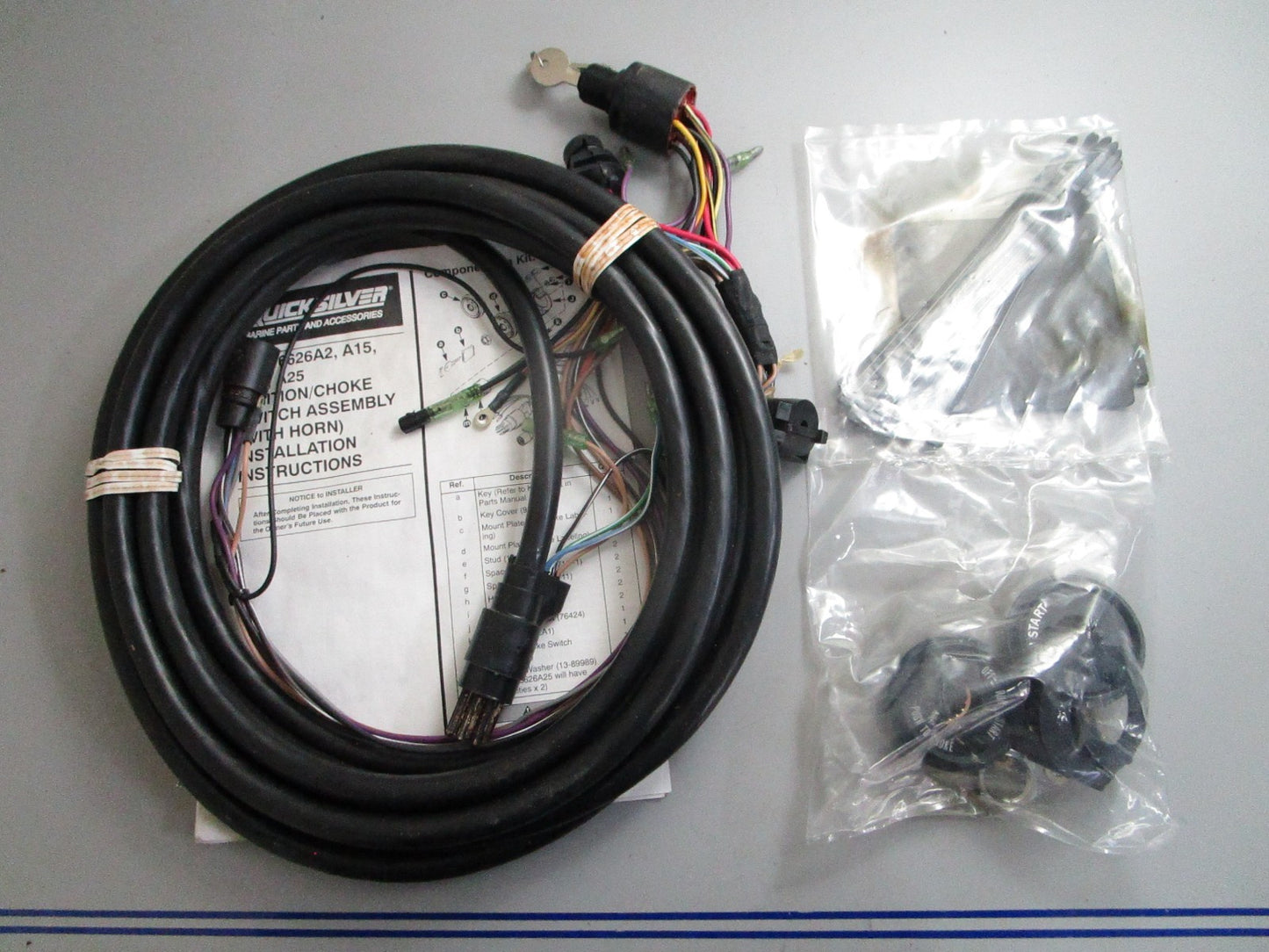 *NEW OEM* 0820 Mercury Quicksilver Ignition/Choke Switch Ay w/Horn 84-816626A20