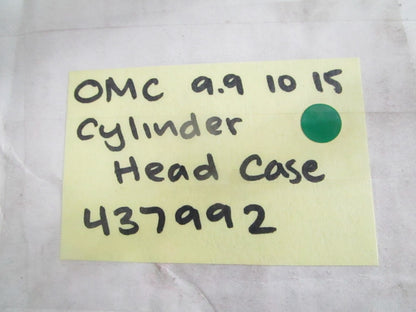 NEW OEM 437992 0437992 OMC Johnson Evinrude 9.9-15HP Cylinder Head Case 0820