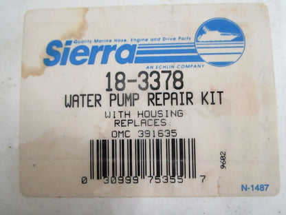Sierra NEW 18-3378 Water Pump Kit w/ Housing Johnson Evinrude 50 55 60HP 0820