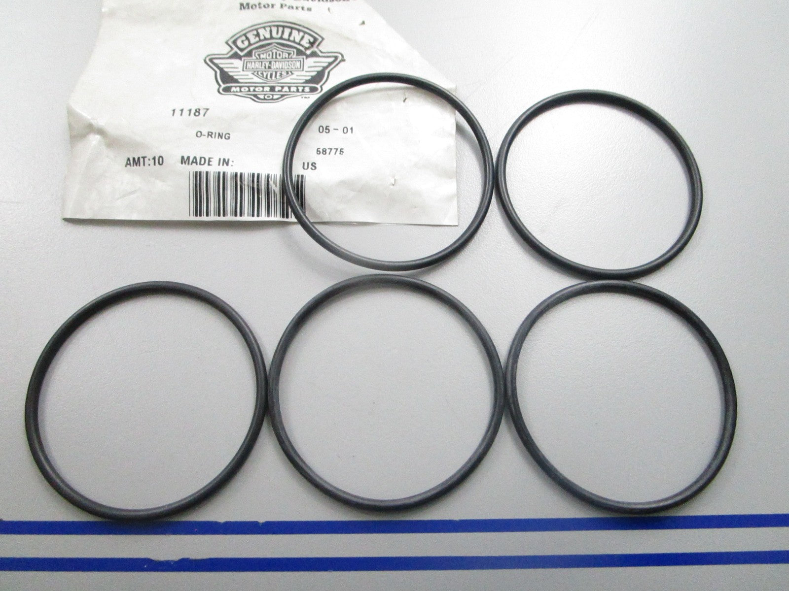 *NEW OEM* (LOT OF 5) 0810 Harley Davidson O-Ring 11187