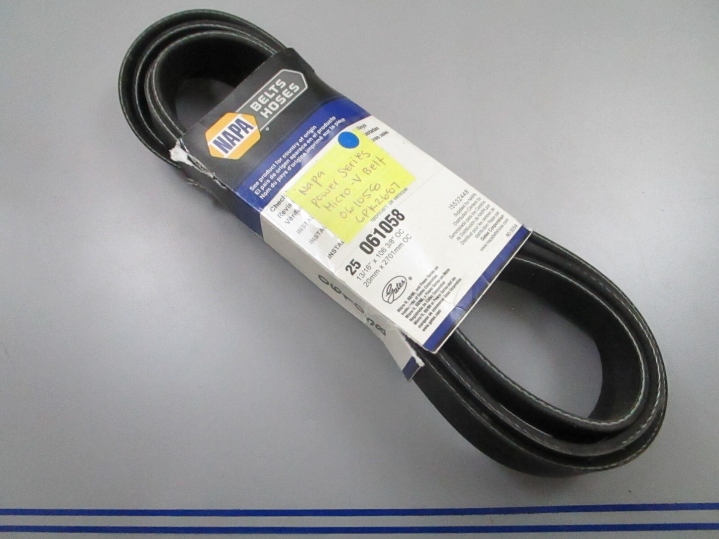 *NEW* 0810 Napa Power Series Micro V-Belt 061058 6PK2687