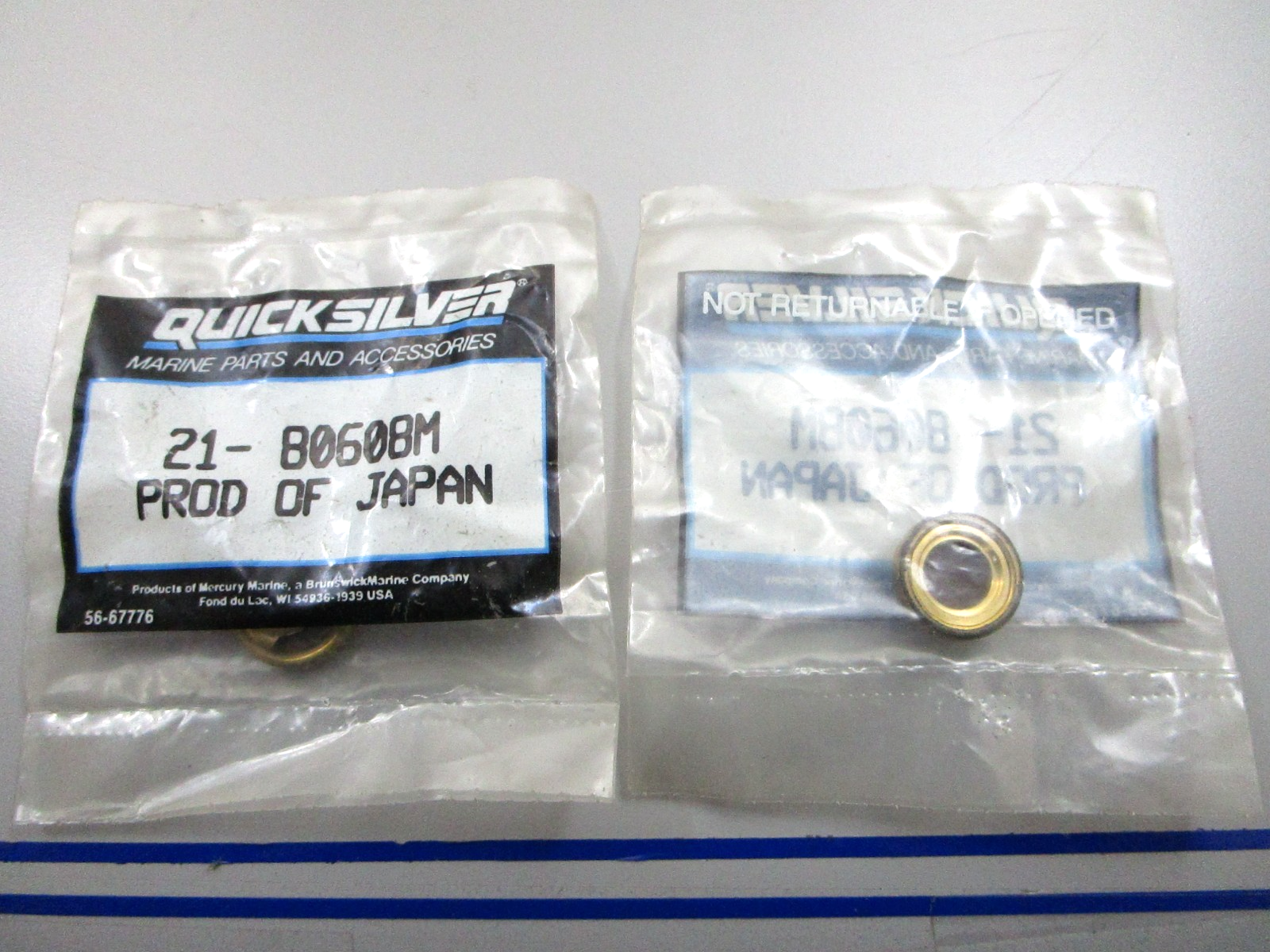*NEW OEM* (LOT OF 2) 0810 Mercury Quicksilver Check Valve 21-80608M
