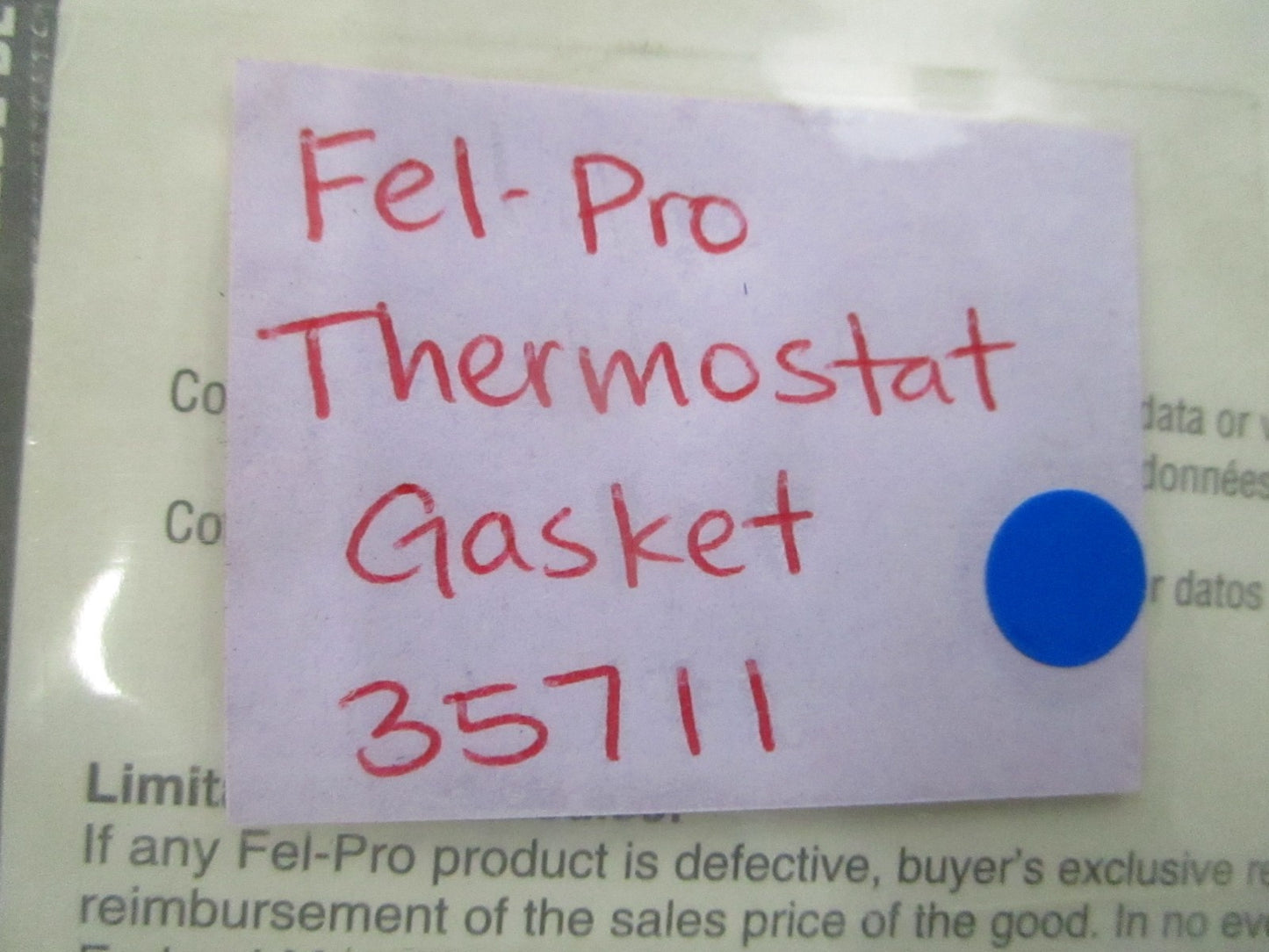 *NEW* 0810 Fel-Pro Thermostat Gasket 35711