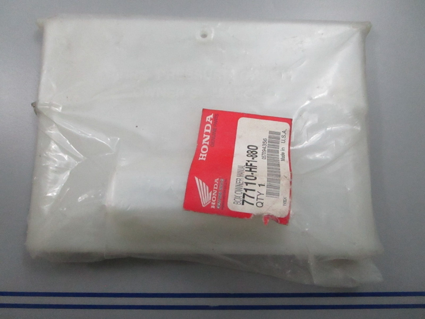 *NEW OEM* 0810 Honda Owner's Manual Box 77110-HF1-880