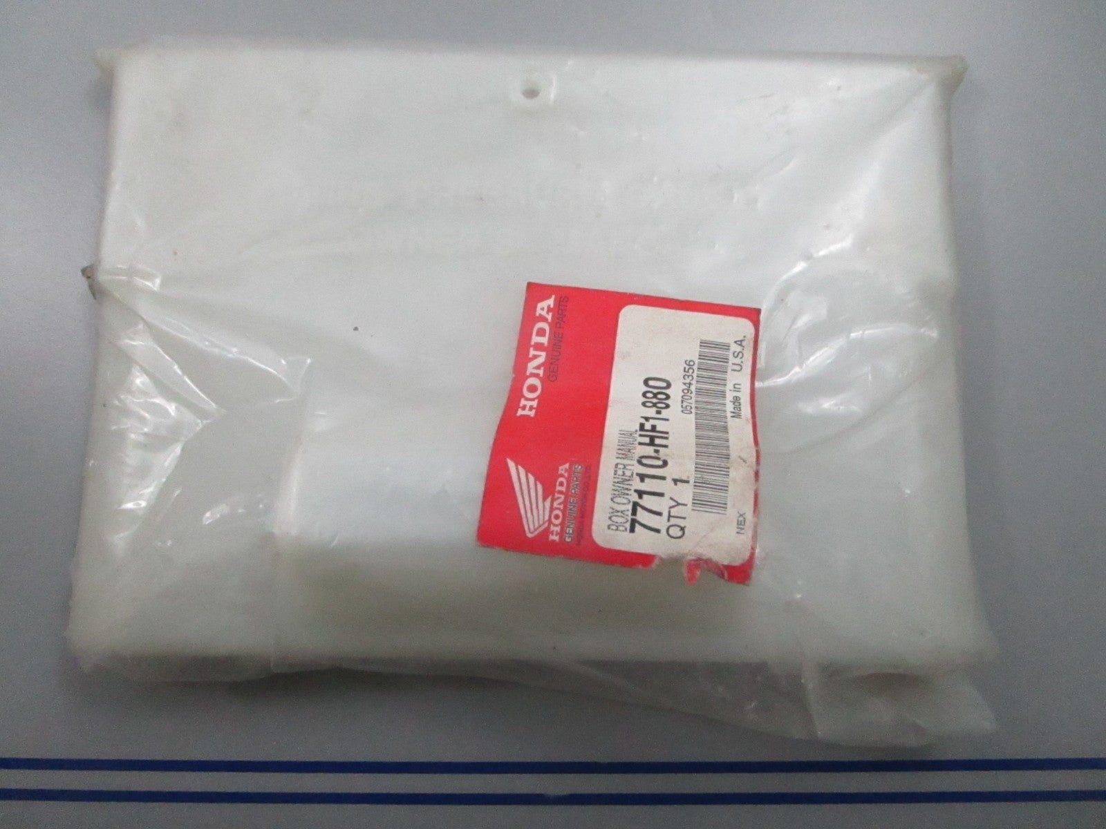 *NEW OEM* 0810 Honda Owner's Manual Box 77110-HF1-880