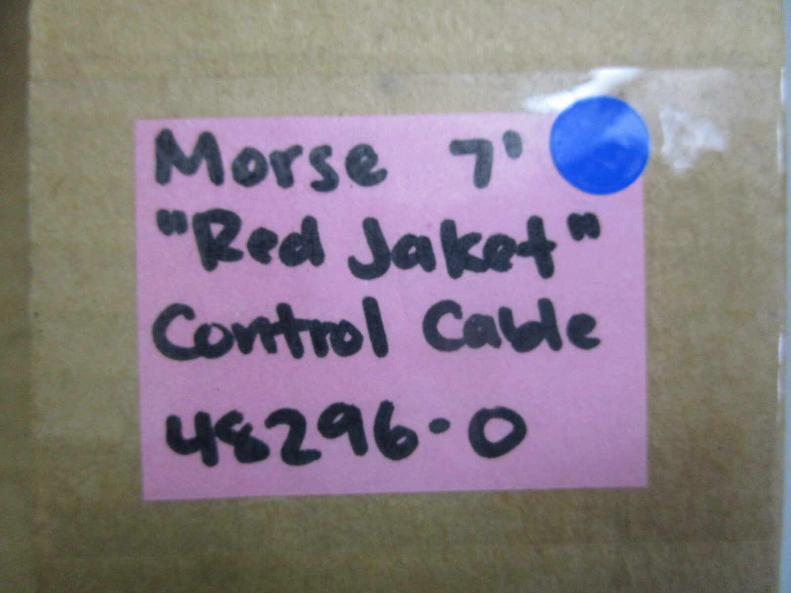 *NEW* 0820 Morse 7' "Red Jaket" Control Cable 48296-0