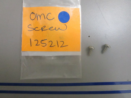 *NEW OEM* (LOT OF 2) 0810 OMC Johnson Evinrude Screw 125212 0125212