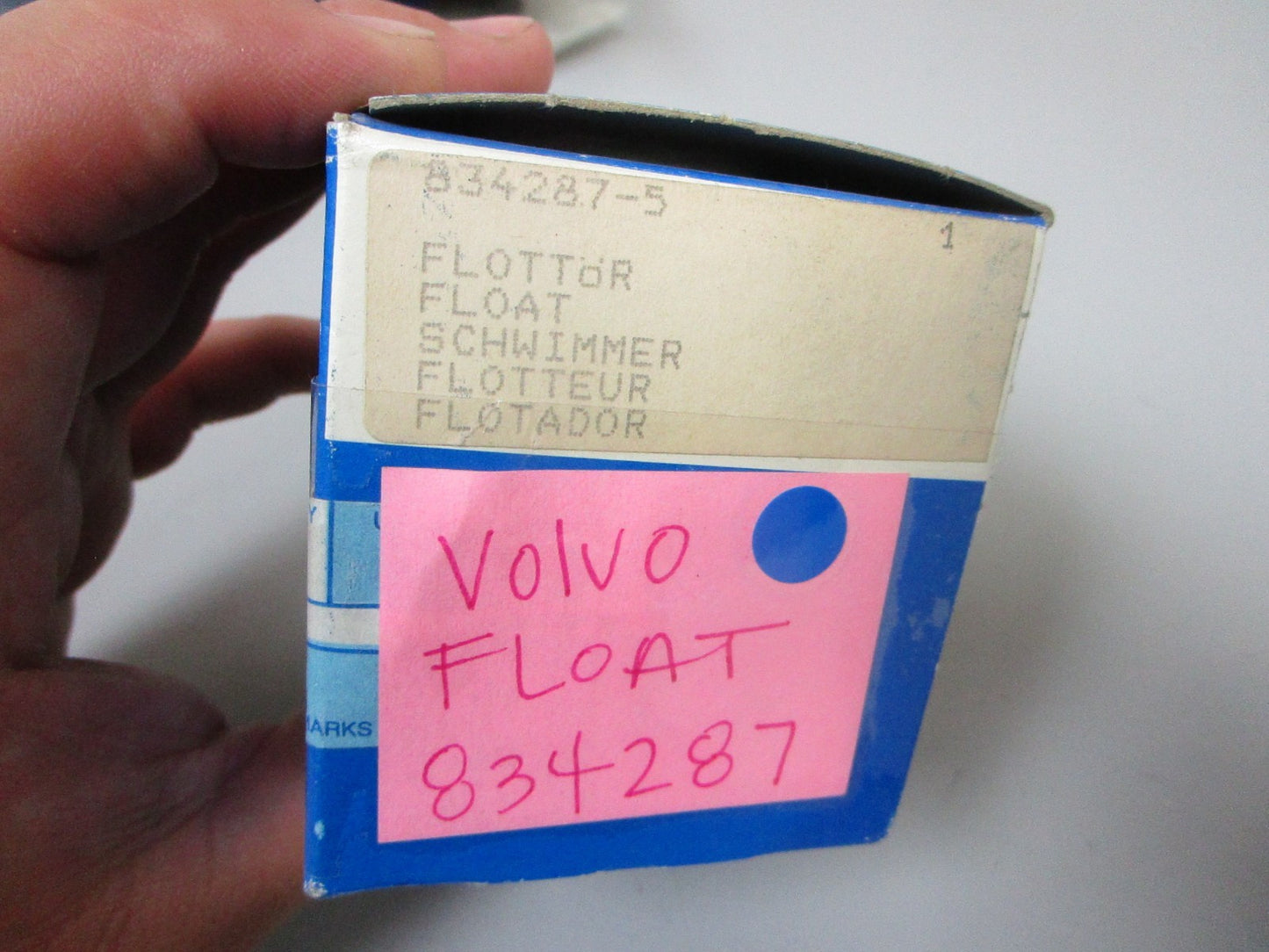 *NEW OEM* 0720 Volvo Penta Float 834287