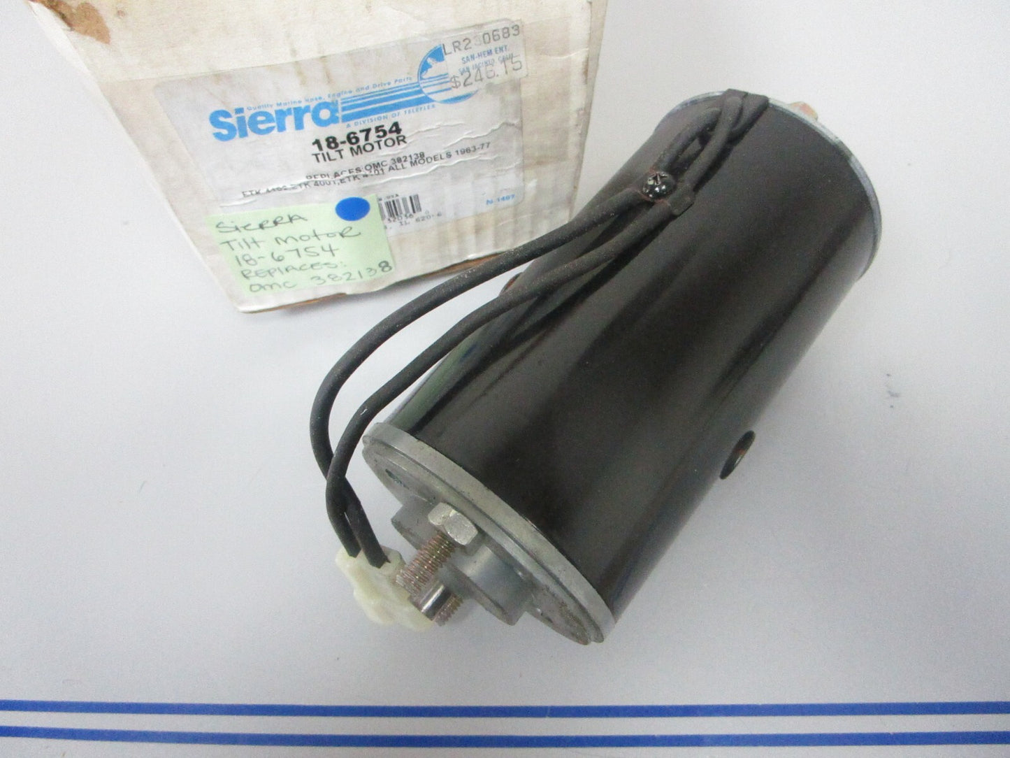 *NEW* 0720 Sierra Tilt Motor Ay 18-6754 Replaces: OMC Evinrude 382138 0382138