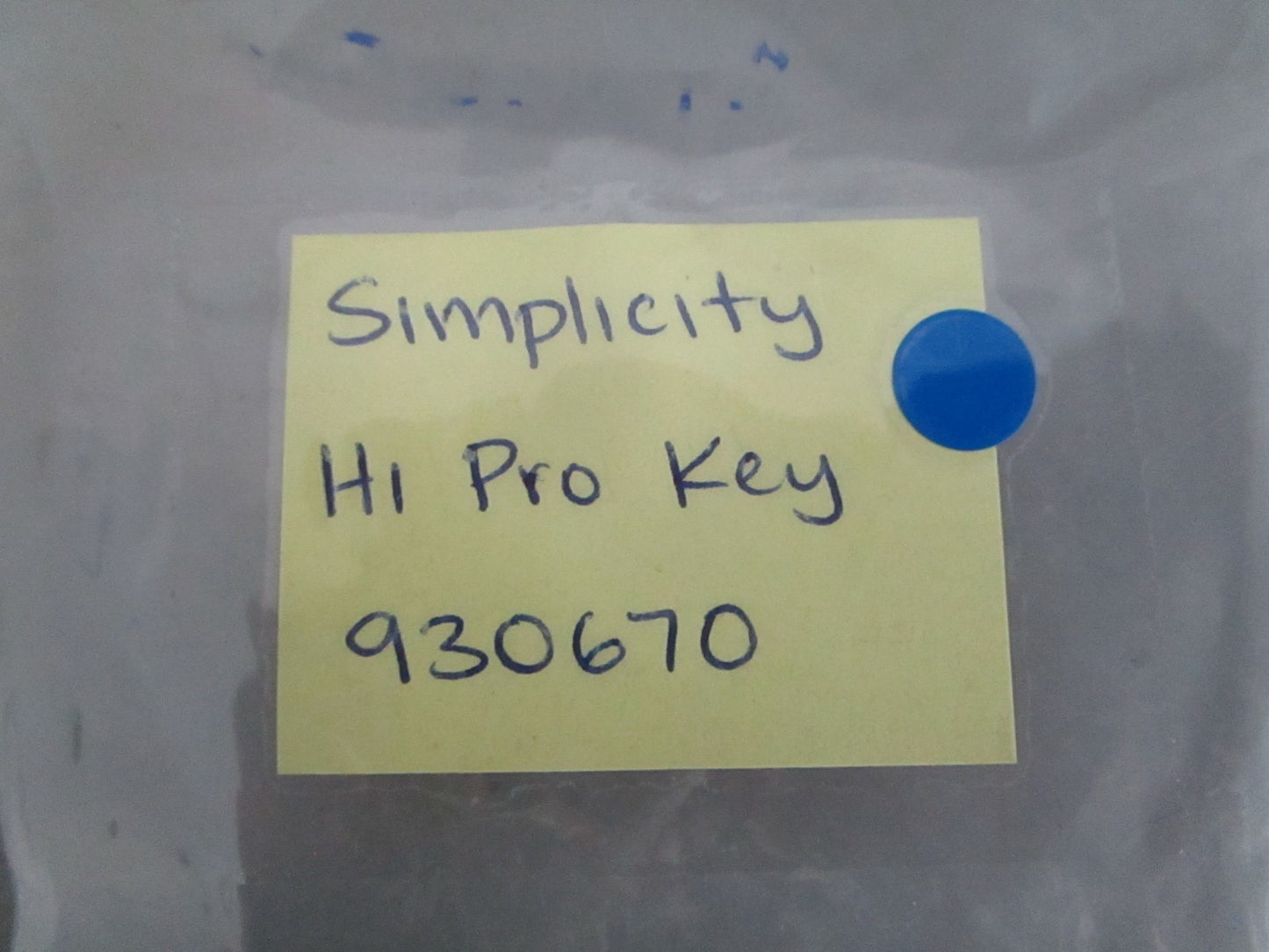 *NEW OEM* (LOT OF 4) 0820 Simplicity Hi Pro Key 930670