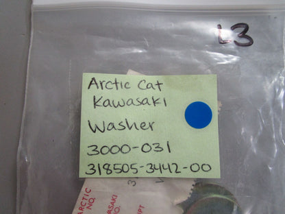 *NEW* (LOT OF 3) 0770 Arctic Cat Kawasaki Washer 3000-031 318505-3442-00