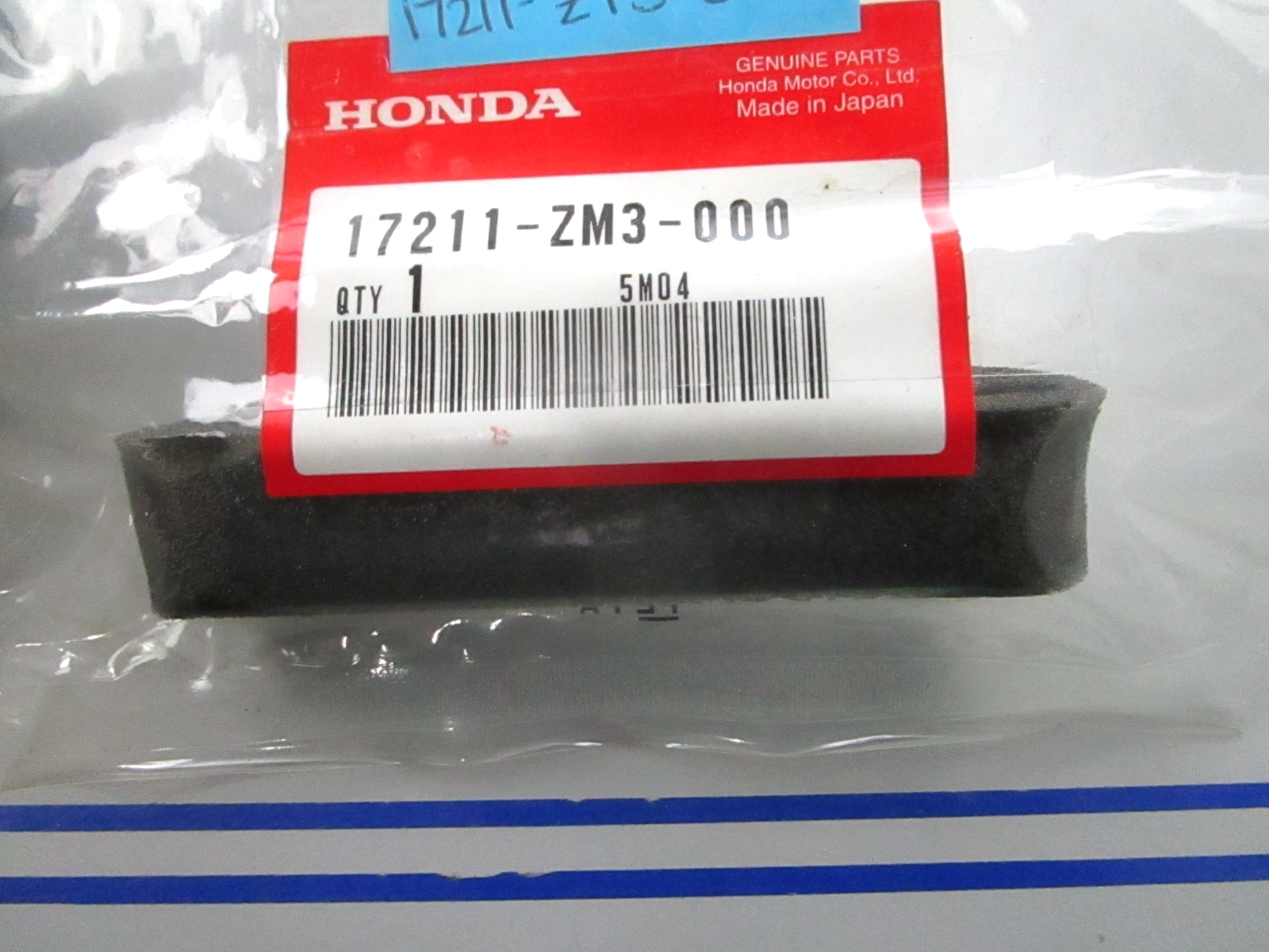 NEW OEM Honda 17211-ZM3-000 Air Cleaner Element 0810