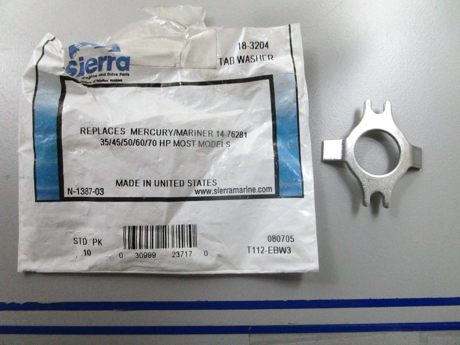 *NEW* 0810 Sierra Tab Washer 18-3204 Replaces: 14-76281