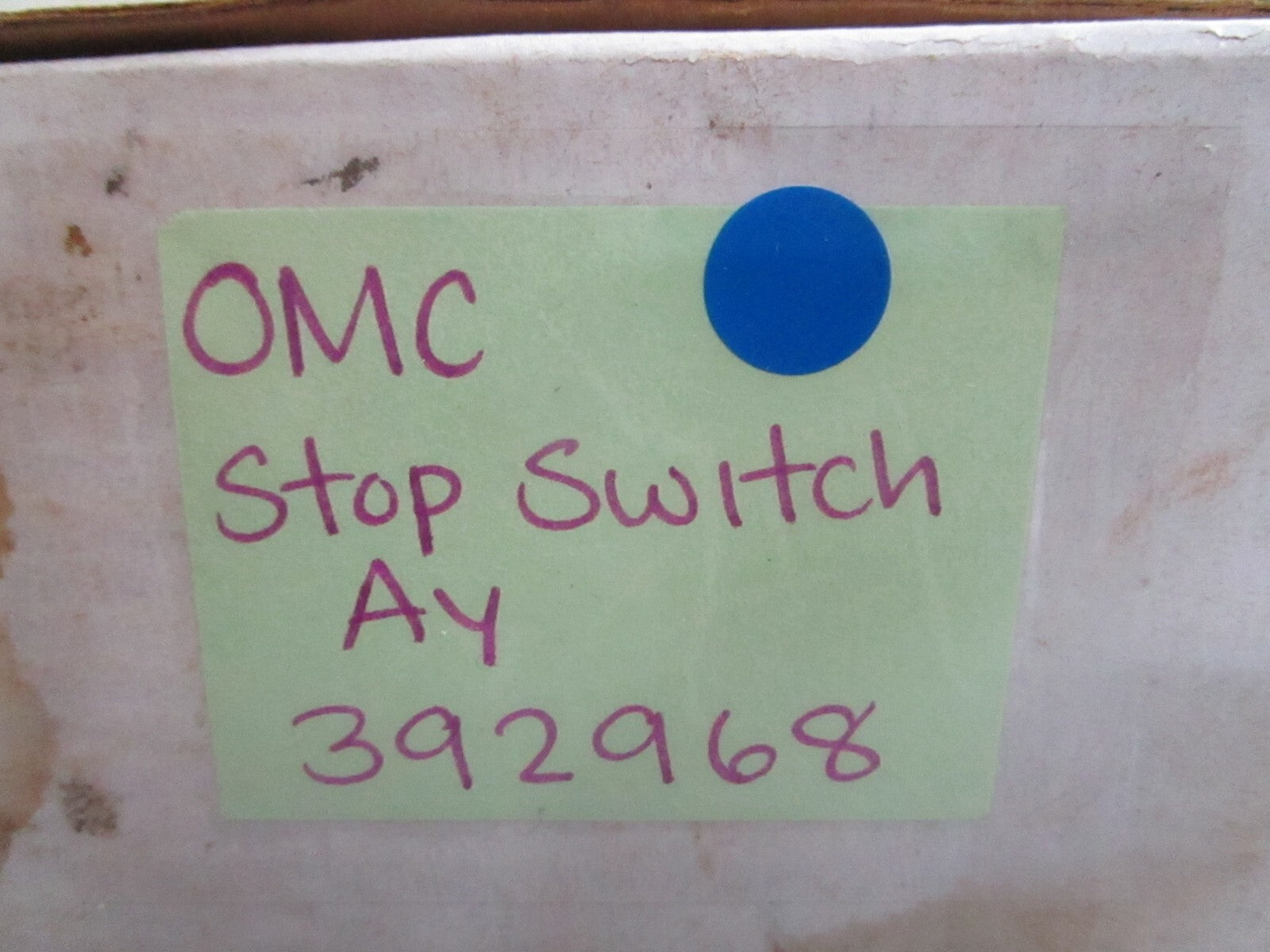 *NEW OEM* 0820 OMC Johnson Evinrude Stop Switch Ay 392968 0392968