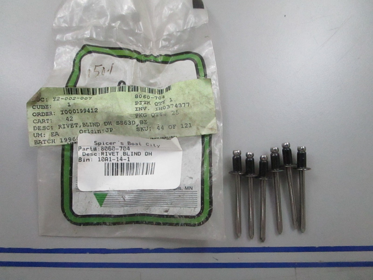 *NEW OEM* (LOT OF 6) 0810 Arctic Cat Rivet 8060-704