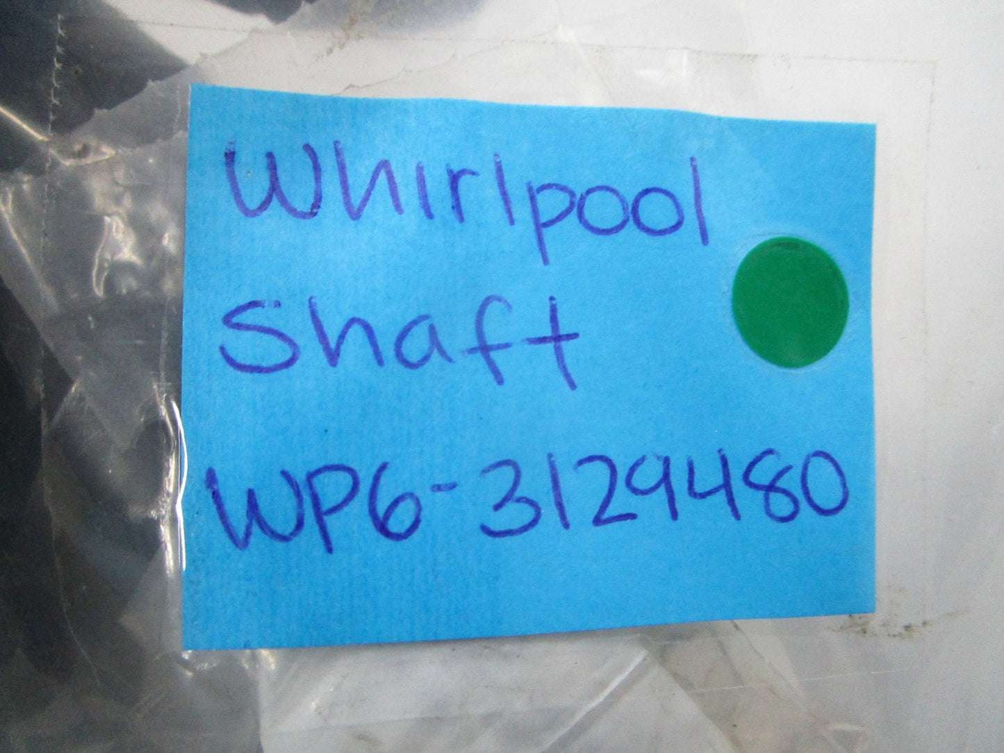 NEW OEM WP6-3129480 Whirlpool Shaft 0810