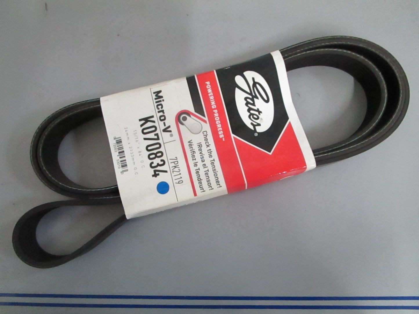 NEW K070834 Gates Micro-V Serpentine Belt 0820