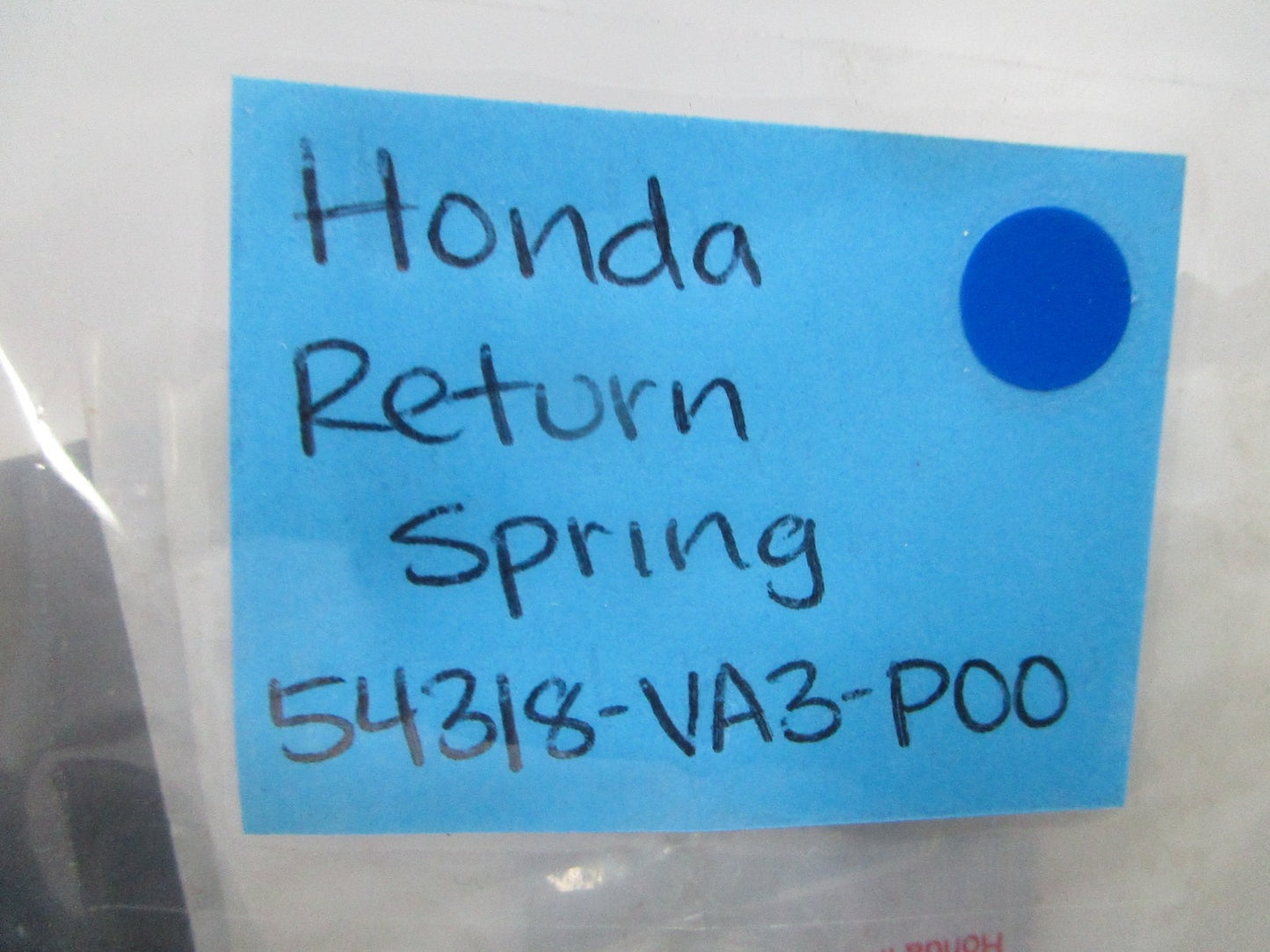 NEW OEM Honda 54318-VA3-P00 Return Spring 0810