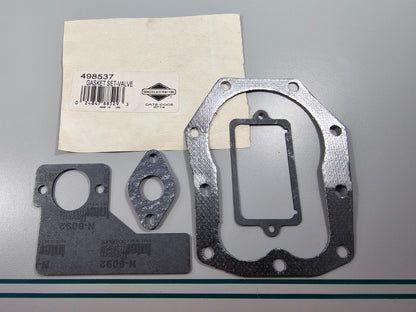 NEW OEM 498537 Briggs & Stratton Valve Gasket Set 0810