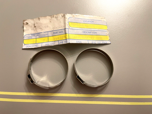 *NEW OEM* (LOT OF 2) 0750 OMC Johnson Evinrude 41.0MM EAR CLAMP 349729 0349729