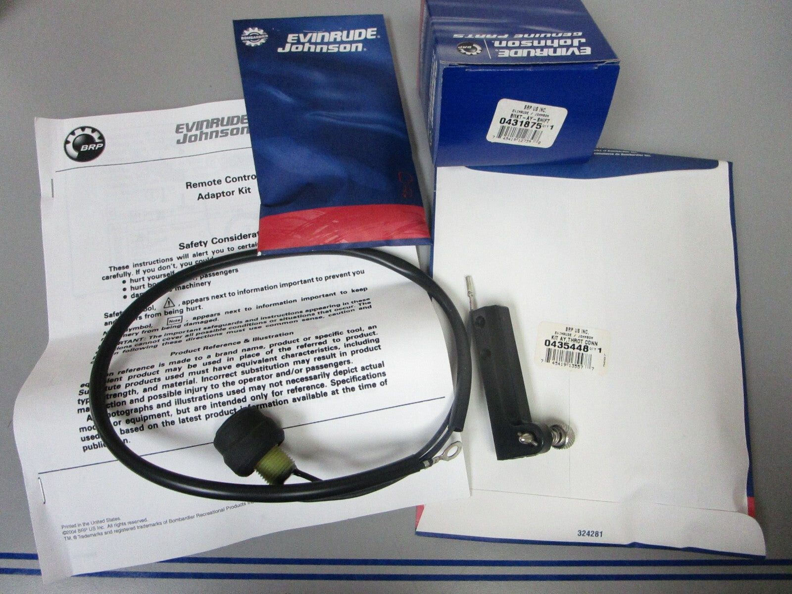 *NEW OEM* 0720 OMC Johnson Evinrude Adaptor Kit 398032 0398032