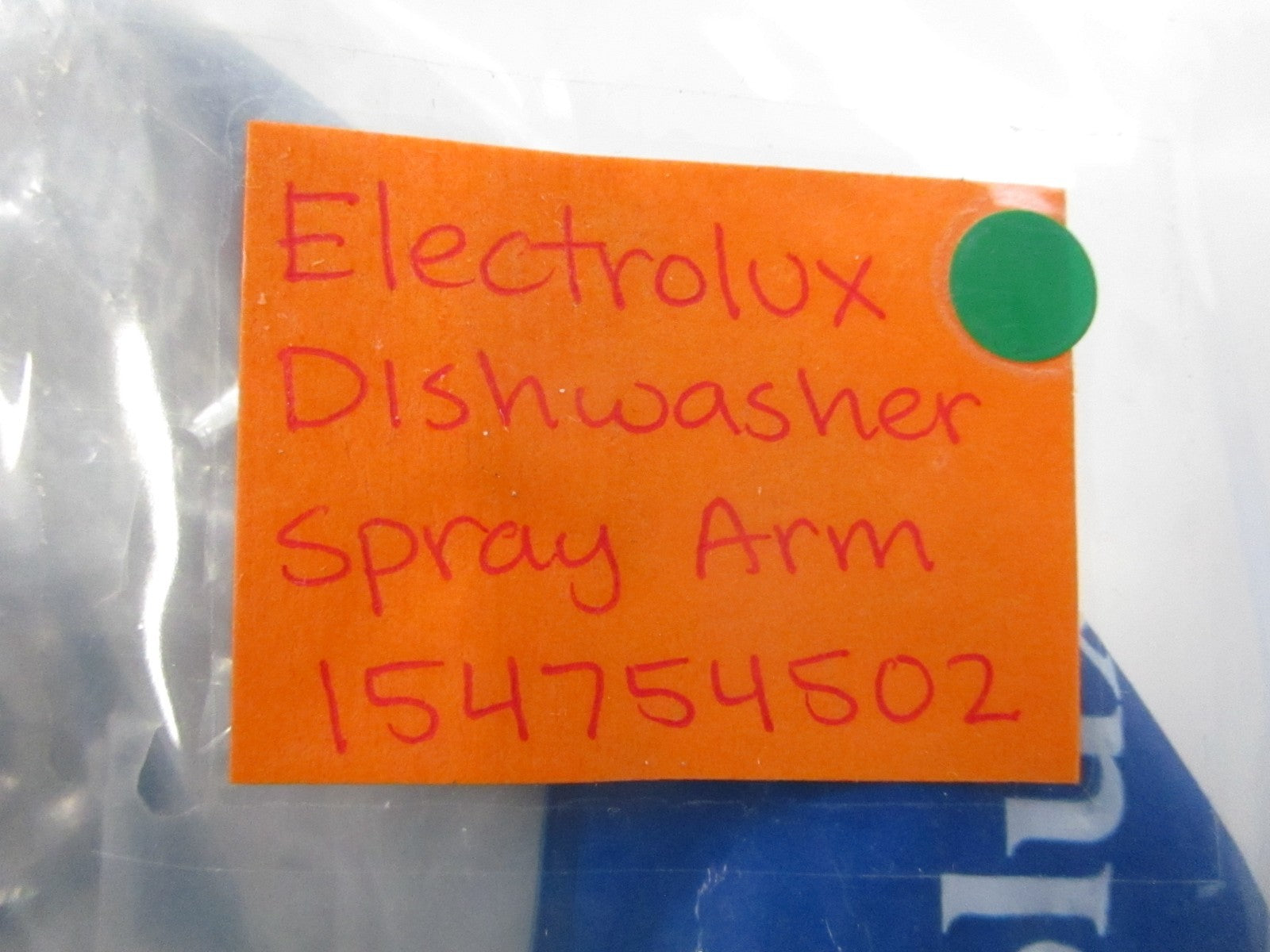 NEW OEM 154754502 Electrolux Dishwasher Spray Arm 0810