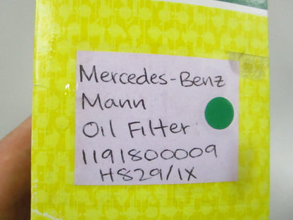 NEW OEM 1191800009 H829/1X Mercedes-Benz Mann Oil Filter 0810