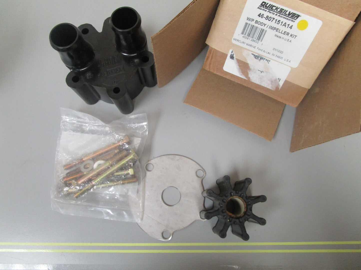 *NEW OEM* 0720 Mercury Quicksilver Water Pump Impeller Body Kit 46-807151A14