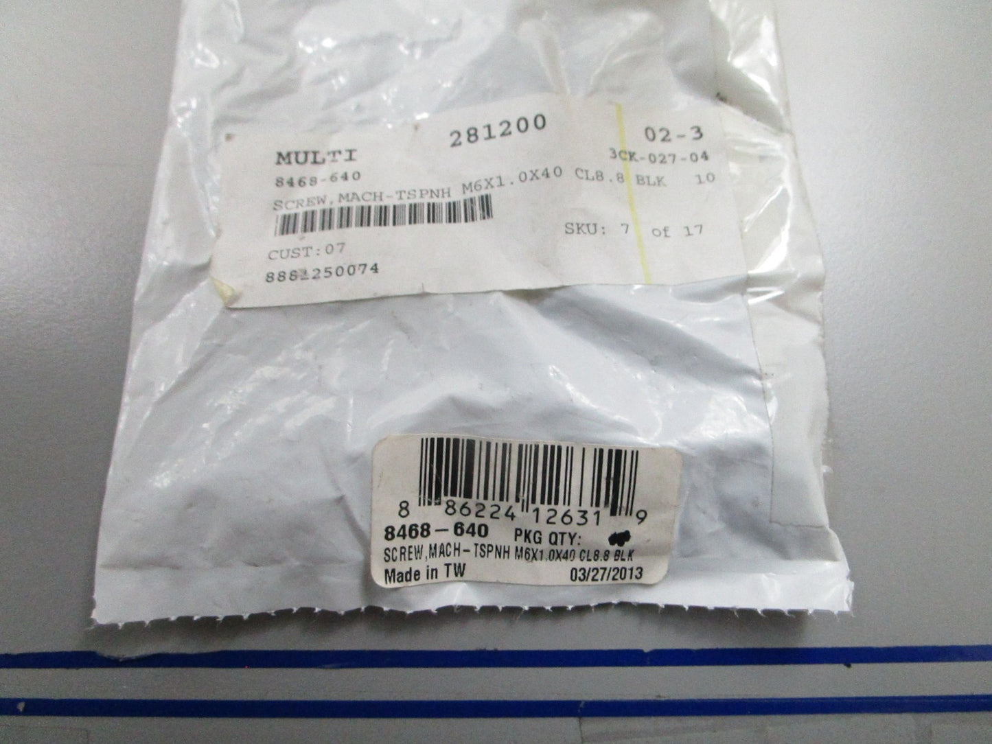*NEW OEM* (LOT OF 7) 0810 Arctic Cat Mach Screw 8468-640