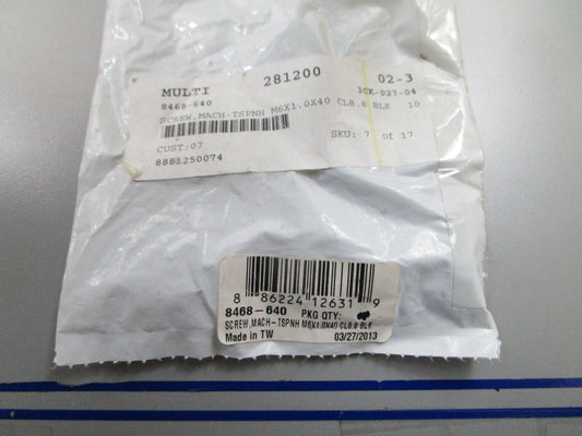 *NEW OEM* (LOT OF 7) 0810 Arctic Cat Mach Screw 8468-640