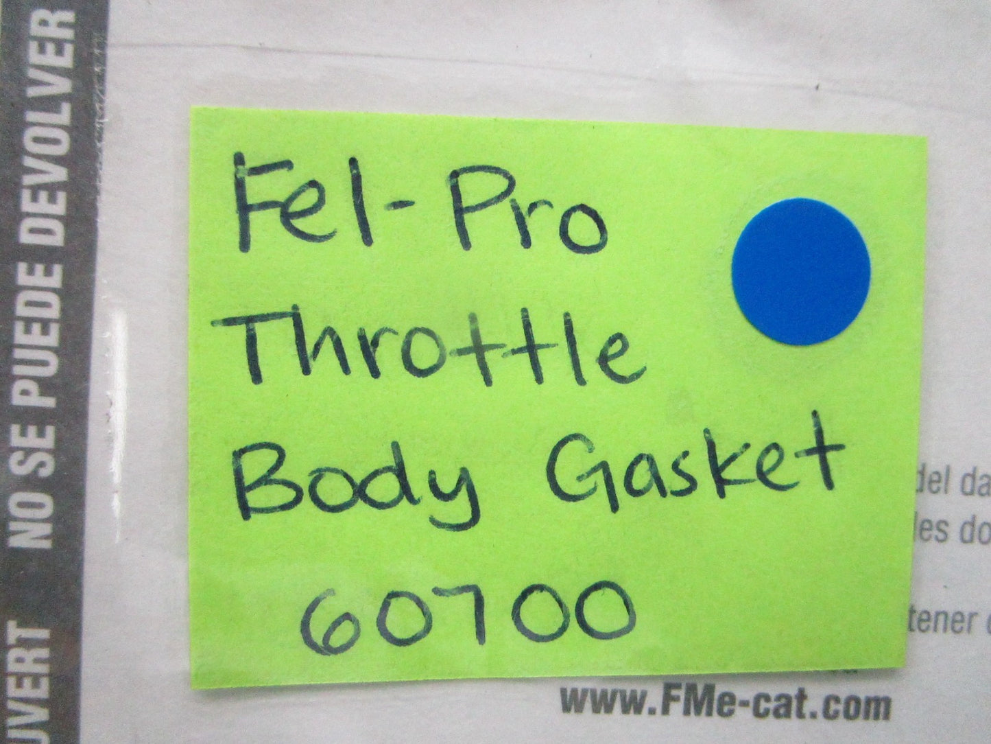 *NEW* 0810 Fel-Pro Throttle Body Gasket 60700