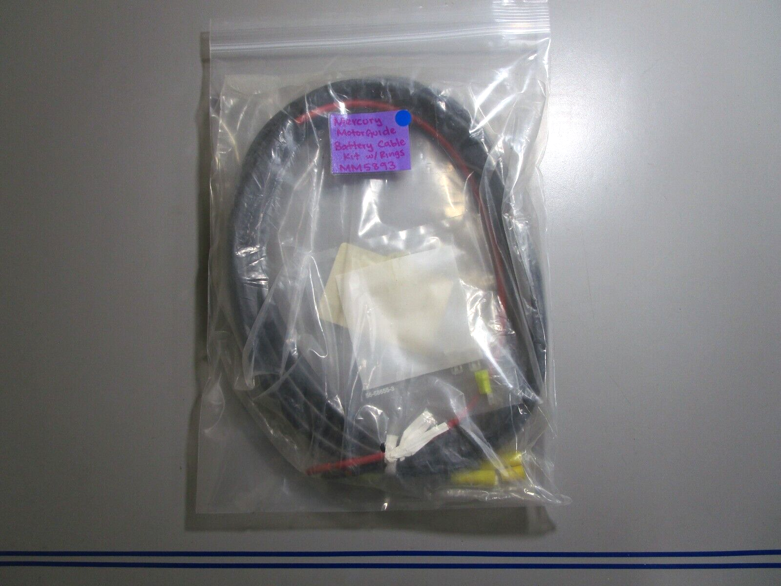 *NEW OEM* 0810 Mercury MotorGuide Battery Cable Kit w/ Rings MM5893